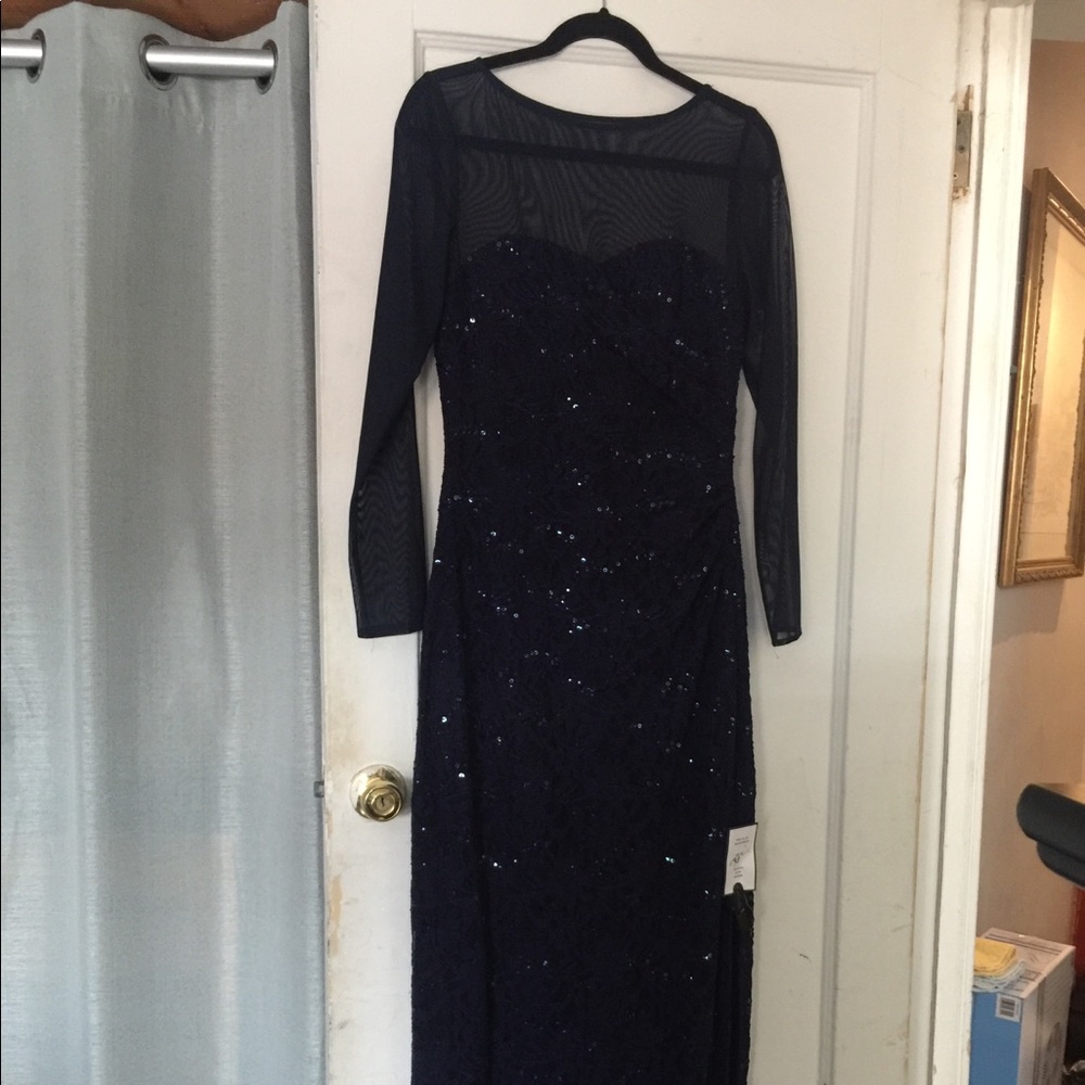 Long Navy Blue Dress